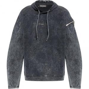DSQUARED 2 Dsquared2 Embellished Distressed Hoodie