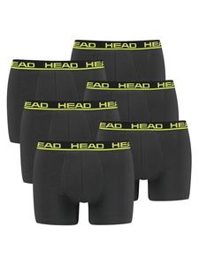 Боксеры HEAD short 6er Pack, цвет anthrazit/gelb