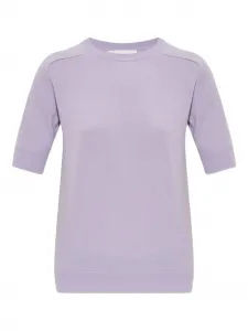 Кашемировая футболка Lisa Yang, фиолетовый