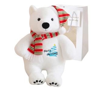 Bitter purchase Плюшевая игрушка рождественский белый медвежонок, высота 25 см/33 см