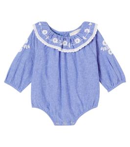 Комбинезон Baby Ilani из хлопка шамбре Louise Misha, Blue Chambray