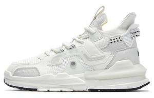 QIAODAN Кроссовки женские белые, спортивные, повседневные, с защитой от скольжения, износостойкие, средней высоты