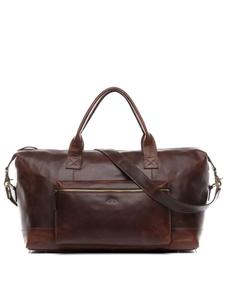 Дорожная сумка из натуральной кожи, большая, для выходных | Коричневая кожаная сумка BRIXTON коричневого цвета SID & VAIN