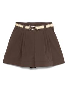 Шорты из поплина TWINSET, коричневый
