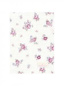 Greengate Белое кухонное полотенце ELBA с цветочным узором