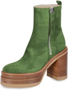 Женские модные ботильоны Pazzion на высокой платформе, застежка-молния сбоку, круглый носок, осенне-зимние ботинки, стильные ежедневные профессиональные туфли, размеры 4-16 US, Green