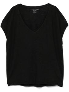 Футболка с V-образным вырезом Majestic Filatures, черный