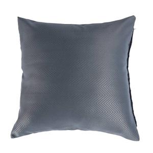 Наволочка Homescapes mit Zick-Zack-Muster, 45x1x45 см, темно-серый