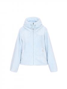 Женская толстовка с капюшоном светло-голубого цвета Schmuddelwedda