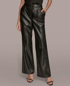 Женские брюки с широкими штанинами на резинке Donna Karan New York, Black