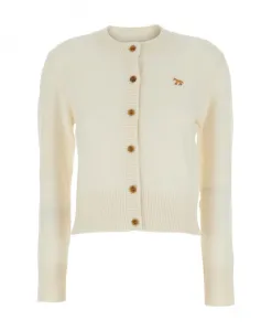 Кардиганы из шерсти детеныша лисы Maison Kitsunã, бежевый