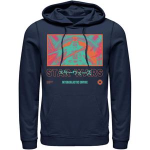 Мужская толстовка с капюшоном «Звездные войны Яркие злодеи Вейдер» Licensed Character, синий