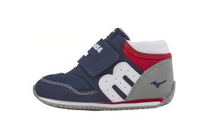 Амортизирующие устойчивые к истиранию легкие низкие детские ботинки made in japan для младенцев и малышей MIKI HOUSE, синий