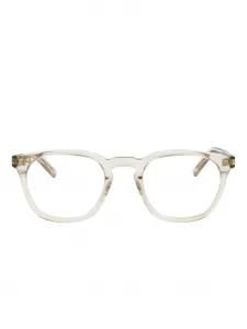 Очки в круглой оправе Saint Laurent, белый