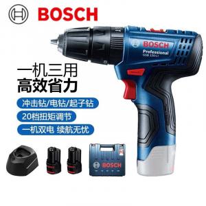 Дрель-шуруповерт электрическая Bosch GSB 120-Li + два аккумулятора, зарядное устройство, кейс
