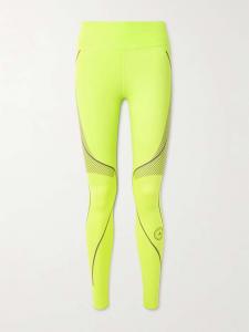 Леггинсы Truepace cold.rdy neon из переработанного материала с эластичностью Adidas By Stella Mccartney, зеленый