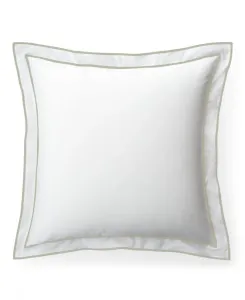 Декоративная наволочка Spencer Sateen Border Sham Lauren Ralph Lauren, белый