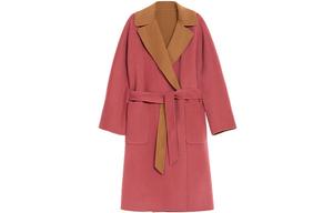 Бордовое пальто Women's Burgundy WEEKEND MaxMara, бордовый