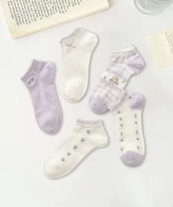 Девичьи носки из вискозной смеси, комплект из 5 пар Aimoha - Select -, цвет Purple Other 3