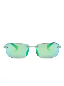Солнцезащитные очки Lanakila в прямоугольной оправе Maui Jim, зеленый