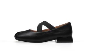 Женские туфли Мэри Джейн на массивном каблуке HLA, бежевые