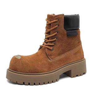 TH FABRICATE Жёлтые унисекс ботинки Crew Martin, цвет Yellow