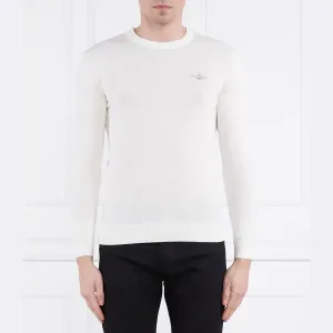 Облегающий свитер Aeronautica Militare, белый