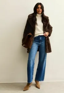 Зимнее пальто средней длины New Look, Dark Brown