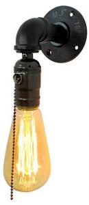 Настенный светильник ohno Isaac, черный - металл - 9 x 11 x 14 см