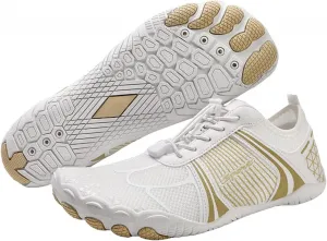 Обувь босиком для женщин и мужчин, с быстрым высыханием, широкой носочной частью, дышащая, заземляющая, противоскользящая, водонепроницаемая, для плавания, серфинга, походов и прогулок Baxtayel, бежевый