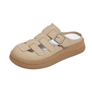 SUPEREDGE Женские противоскользящие антибактериальные тапочки с закрытым носком - хаки, цвет Khaki