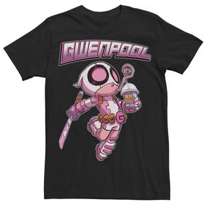 Мужская футболка с рисунком чиби Marvel Now Gwenpool Licensed Character