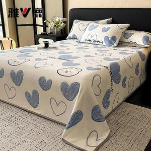 Yalu Простыня из молочного велюра 180х230 см, утолщенная, цвет Aixin Tu