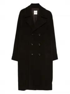 Двубортное пальто SANDRO, коричневый