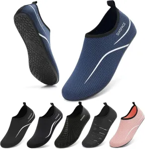 Водные тапочки Sixspace для женщин и мужчин, аква-носки для плавания, душа, пляжа, босиком, бассейна, быстросохнущие, нескользящие, для озера и серфинга, белый