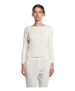 Вязаный свитер в рубчик Pennyblack, белый