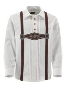 Детская традиционная рубашка Джетая белого цвета OS-Trachten
