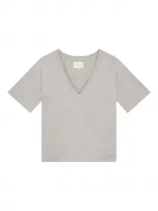 Футболка Faaa с V-образным вырезом и короткими рукавами Loulou De Saison, серый