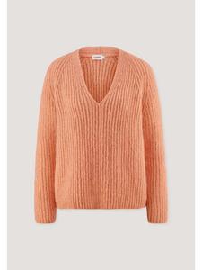 Вязаный свитер цвета нектарина Hessnatur