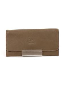 Длинный кожаный кошелек Il Bisonte тройного сложения