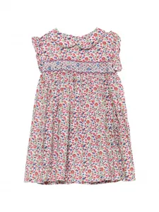 Комплект из двух платьев с цветочным принтом и воланами Siola, красный