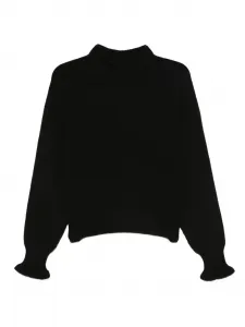 Свитер с воротником-стойкой TWINSET, черный