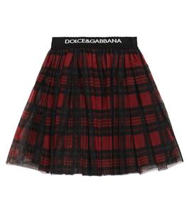 Юбка из тюля в клетку Dolce&Gabbana Kids, Tartan