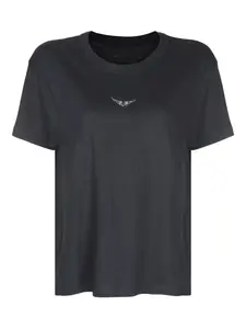 Футболка с кристаллами Zadig&Voltaire, черный