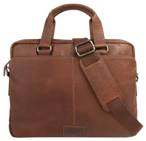 Портфель BODENSCHATZ, натуральная кожа, цвет Cognac