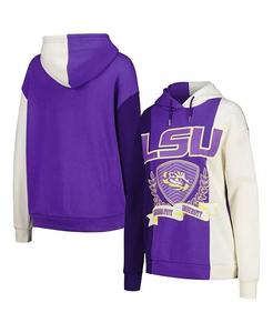 Женский пуловер с цветными блоками фиолетового цвета LSU Tigers Hall of Fame с капюшоном Gameday Couture, фиолетовый