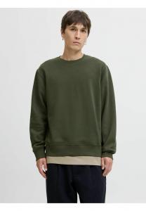 Толстовка Jack & Jones JJESTAR BASIC CREW NECK, Duffel Bag/Khaki
