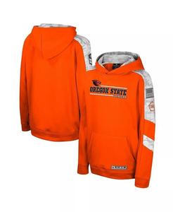 Толстовка с капюшоном Big Boys Orange Oregon State Beavers OHT в стиле милитари Cyclone Digital Camo Colosseum