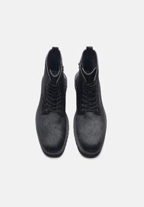 Ботильоны на шнуровке LEATHER Zign Studio, черный