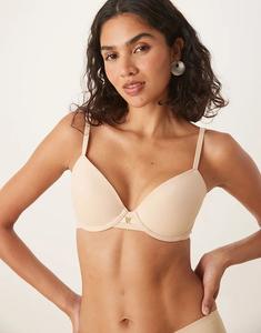 Ультралегкий бюстгальтер-футболка Boux Avenue из микрофибры с глубоким вырезом, цвет 02